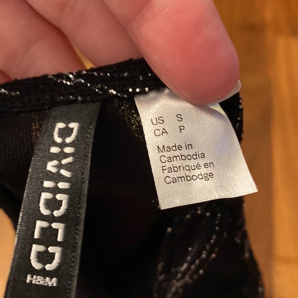 Divided H&M Black and silver bodysuit - Picture 5 of 7